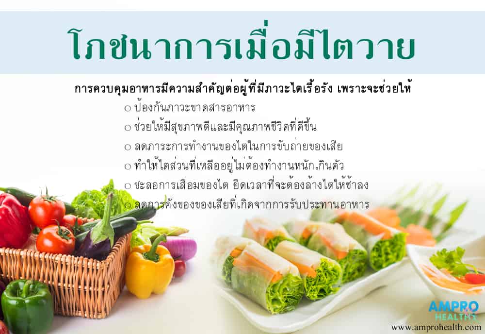 โภชนาการสำหรับผู้ป่วยที่มีอาการไตวาย โภชนาการสำหรับผู้ป่วยที่มีอาการไตวาย
