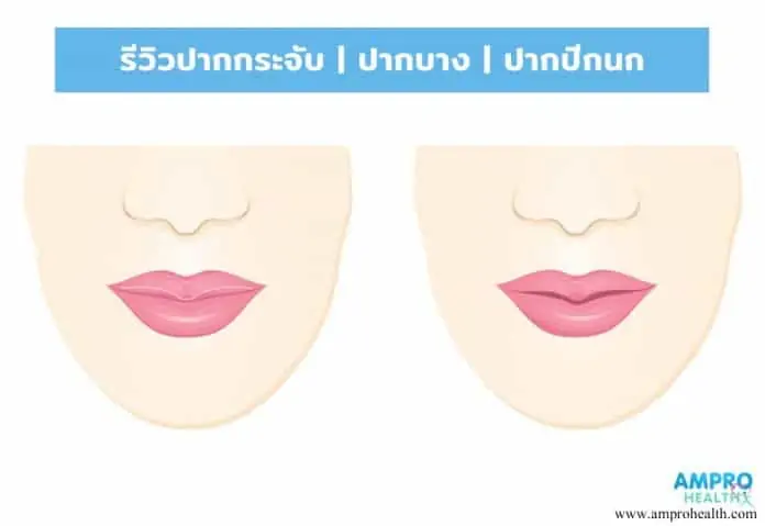 รีวิวปากกระจับ | ปากบาง | ปากปีกนก