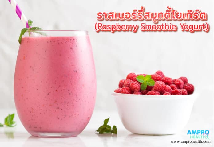 ราสเบอร์รี่สมูทตี้โยเกิร์ต (Raspberry Smoothie Yogurt)