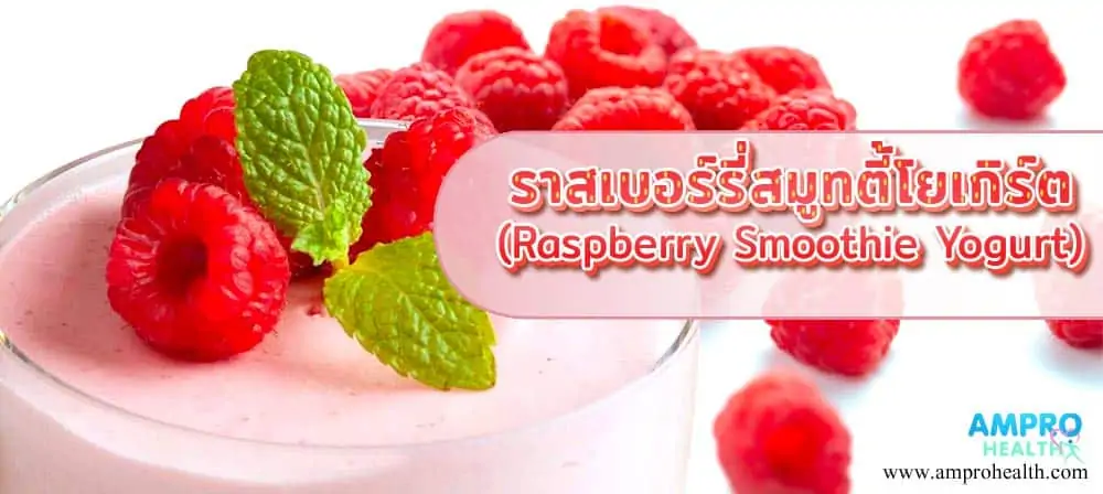 ราสเบอร์รี่สมูทตี้โยเกิร์ต (Raspberry Smoothie Yogurt)