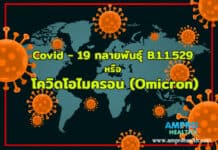 โควิดโอไมครอน (Omicron) หรือ Covid -19 กลายพันธุ์ B.1.1.529 เชื้อ Covid -19 กลายพันธุ์ B.1.1.529 หรือ โควิดโอไมครอน (Omicron)